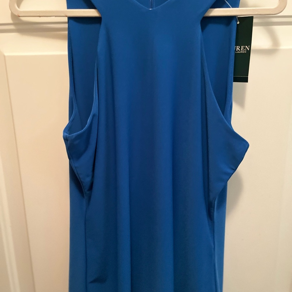 Lauren Ralph Lauren Size L Lined Cobalt Blue Women's Top